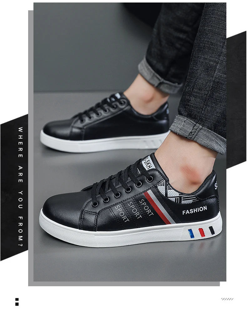 Men's Shoes Spring and Autumn New Style Green Black Red Sports Shoes Soft Sole Breathable Men's Low-Top Versatile Casual Shoes