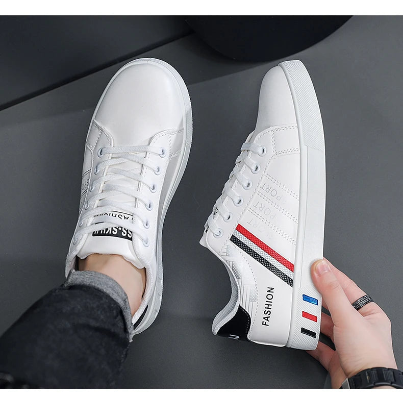 Men's Shoes Spring and Autumn New Style Green Black Red Sports Shoes Soft Sole Breathable Men's Low-Top Versatile Casual Shoes