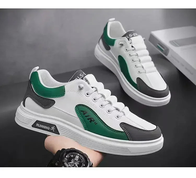 New Men's Shoes Leather Fashion Low-top Men's Casual Trendy Shoes Running Sports