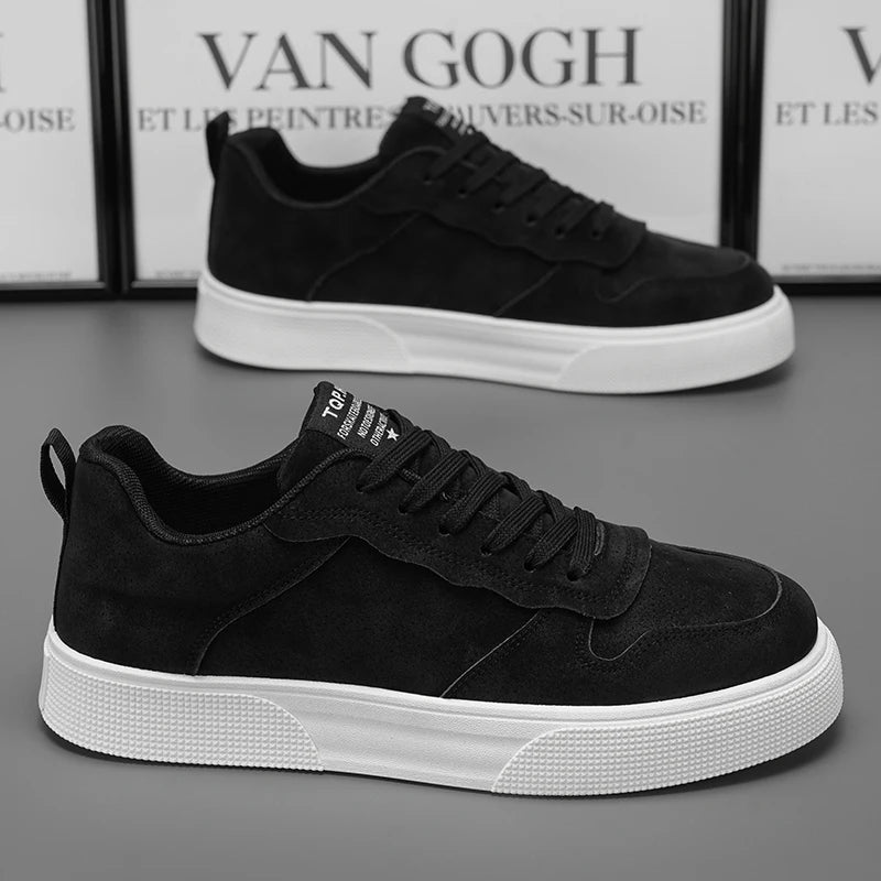 Men's Shoes Spring and Autumn New Style Green Black Red Sports Shoes Soft Sole Breathable Men's Low-Top Versatile Casual Shoes