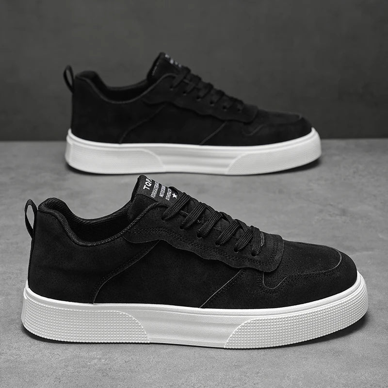 Men's Shoes Spring and Autumn New Style Green Black Red Sports Shoes Soft Sole Breathable Men's Low-Top Versatile Casual Shoes