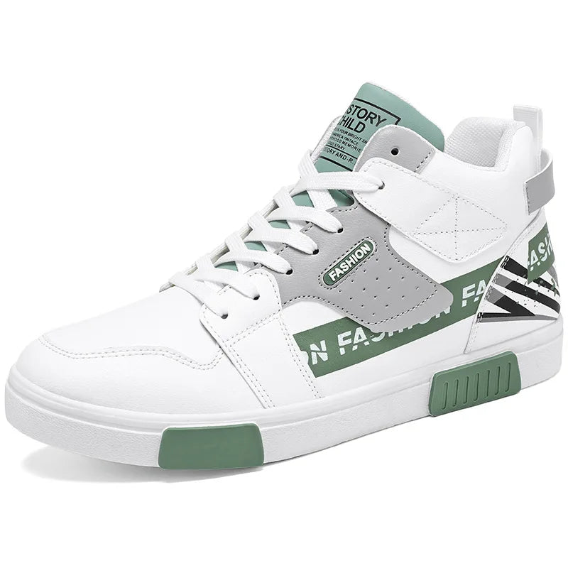 Men's Skateboarding Shoes 46 High Top Casual Sneakers Breathable Street Shoes Black Flats Shoes  Walking Shoes Chaussure Homme