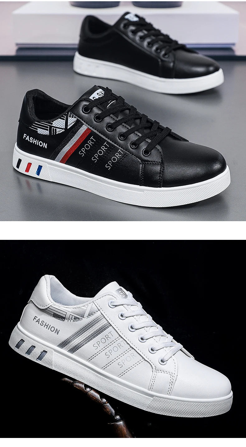 Men's Shoes Spring and Autumn New Style Green Black Red Sports Shoes Soft Sole Breathable Men's Low-Top Versatile Casual Shoes