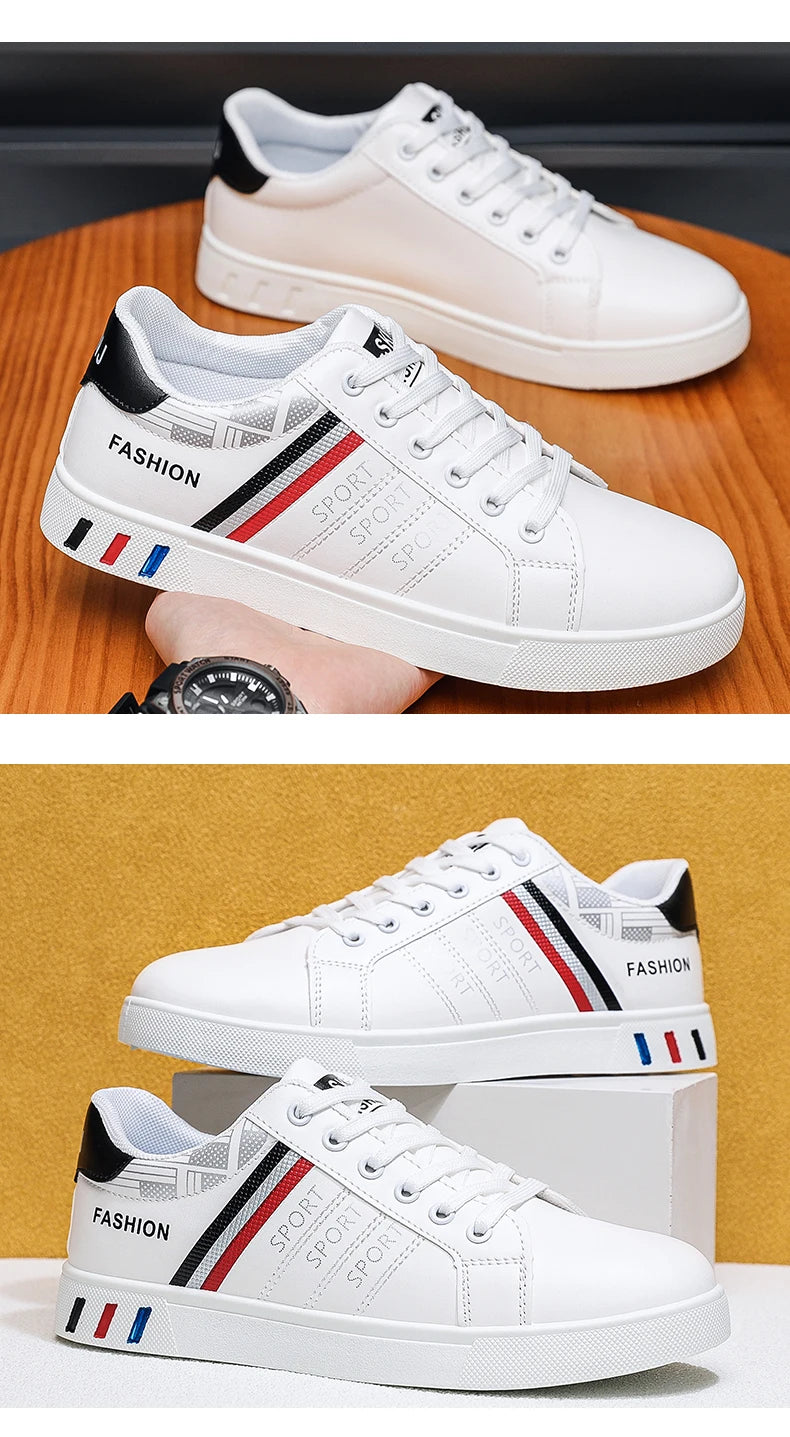 Men's Shoes Spring and Autumn New Style Green Black Red Sports Shoes Soft Sole Breathable Men's Low-Top Versatile Casual Shoes