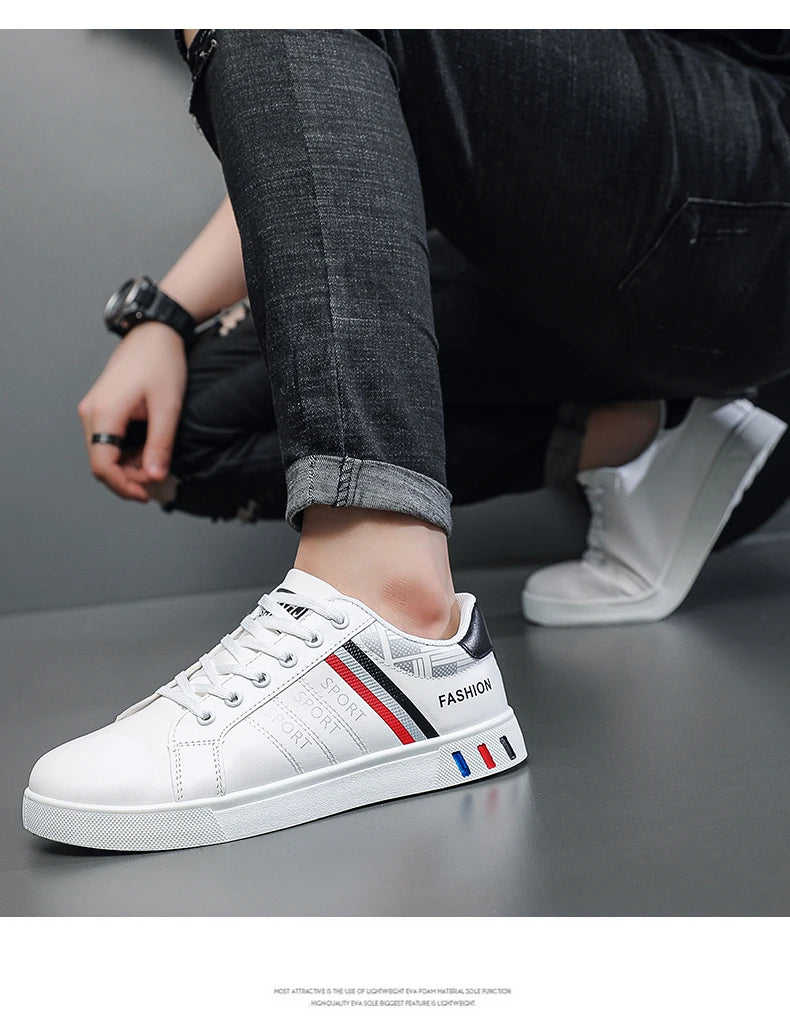 Men's Shoes Spring and Autumn New Style Green Black Red Sports Shoes Soft Sole Breathable Men's Low-Top Versatile Casual Shoes