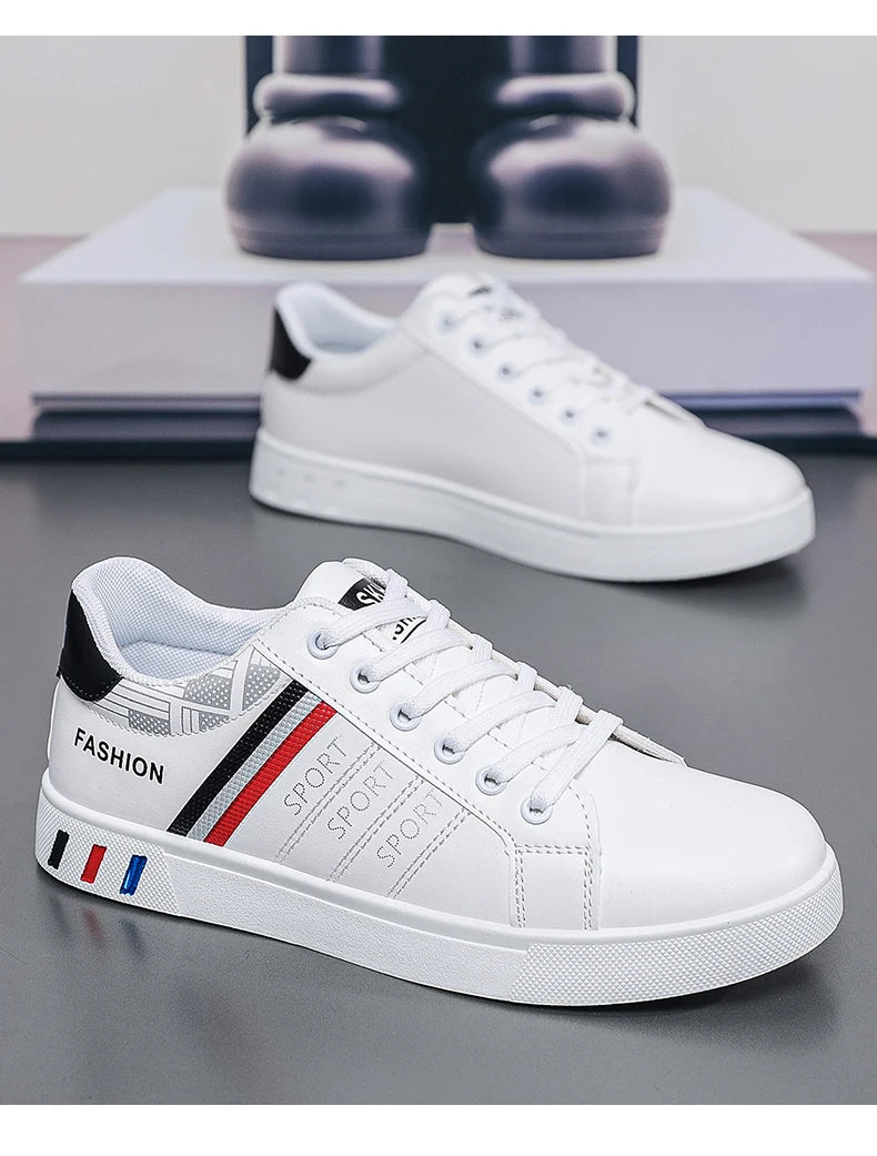 Men's Shoes Spring and Autumn New Style Green Black Red Sports Shoes Soft Sole Breathable Men's Low-Top Versatile Casual Shoes