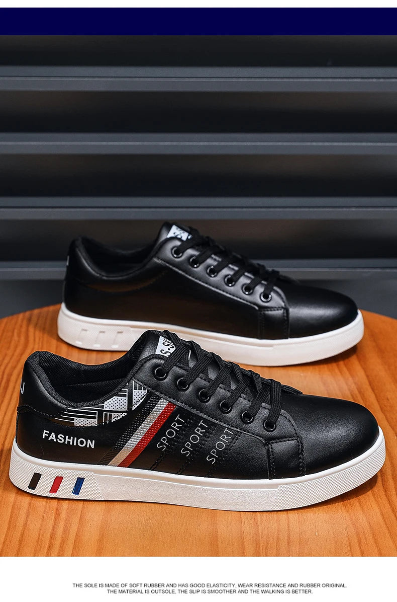Men's Shoes Spring and Autumn New Style Green Black Red Sports Shoes Soft Sole Breathable Men's Low-Top Versatile Casual Shoes