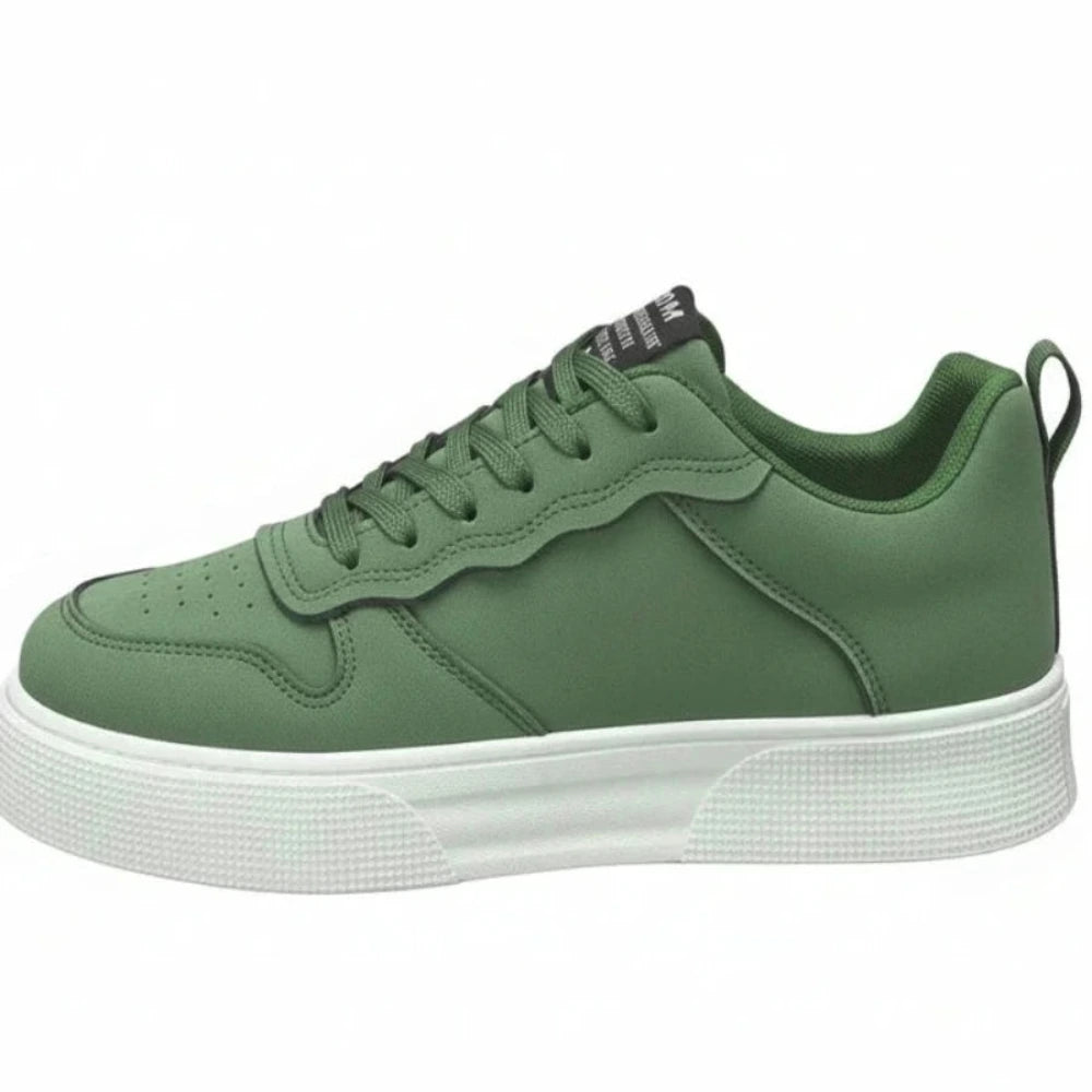 Men's Shoes Spring and Autumn New Style Green Black Red Sports Shoes Soft Sole Breathable Men's Low-Top Versatile Casual Shoes